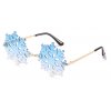 Párty brýle SNOWFLAKE | Modré
