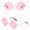 Párty brýle SNOWFLAKE | Růžové