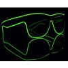 Brýle svítící Wayfarer style | Zelené