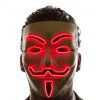 Svítící maska Anonymous Vendeta | Červená