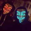 Anonymous Vendeta LED maska ZELENA