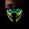 Rave rúška teeth - maska reagujúca na zvuk