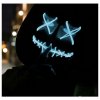 Svítící maska Anarchy Rave 2.0 | Modrá