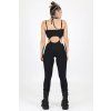 black cut out o ring jumpsuit back view