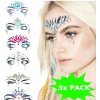 Set samolepících kamínků na obličej | 3x mix