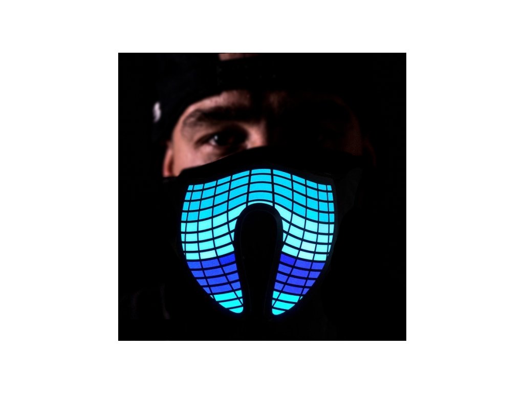 Rave Veil Equalizer - eine Maske, die auf Geräusche reagiert