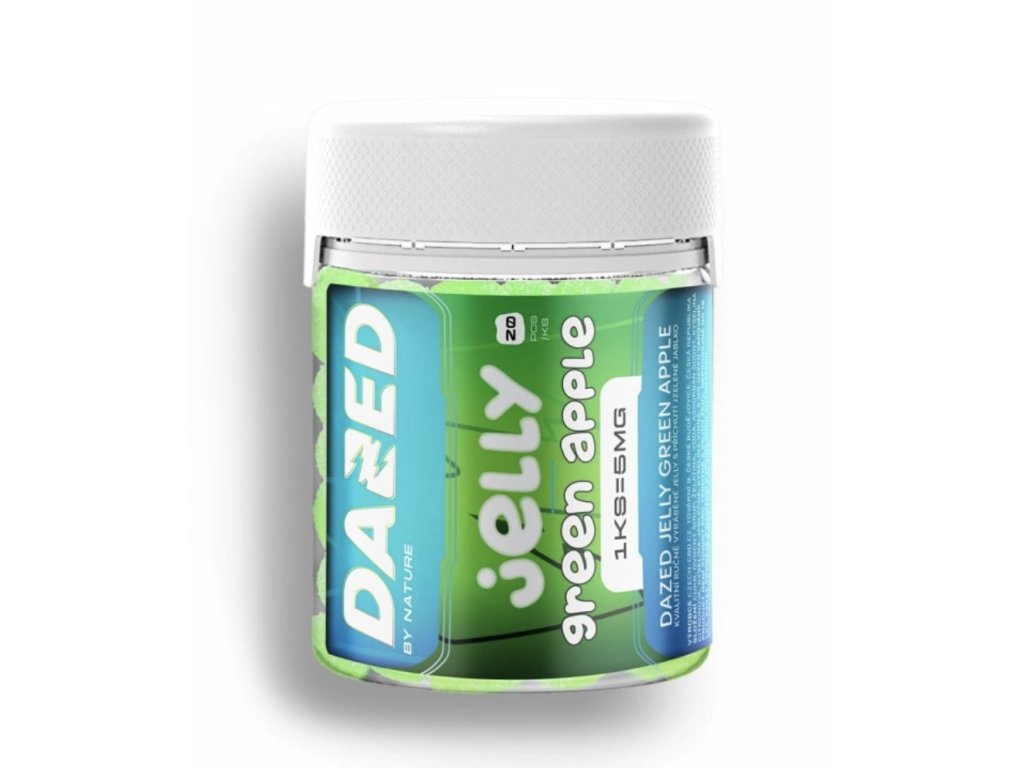 Geleebonbons Dazed 20 Stück 5 mg | Grüner Apfel