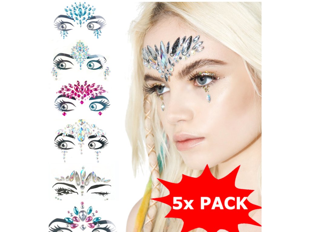 977 1 set samolepicich kaminku na oblicej 5x mix