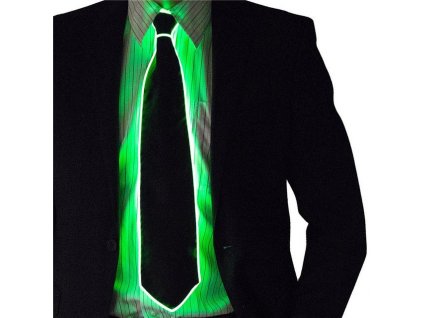 Leuchtende Krawatte - grün