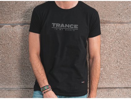 Schwarzes T-Shirt TRANCE IST MEINE WELT