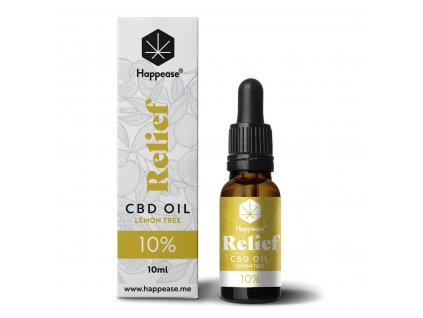 Happease® Relief 10 % CBD Öl Lemon Tree, 1000 mg, 10ml