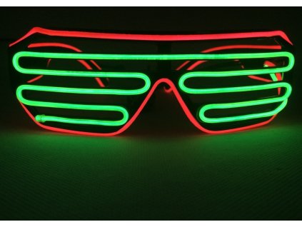 254 5 svitici bryle shutter style multicolor cervena zelena