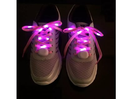 Leuchtende Schuhbänder | Pink