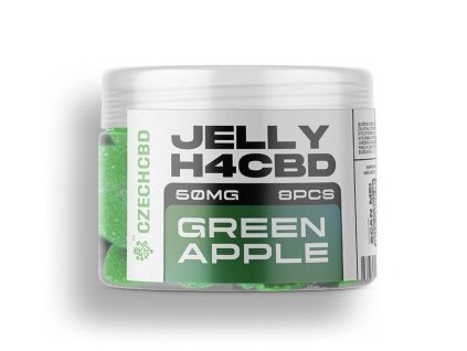 Jelly H4CBD 50mg 8ks | Zelené jablko