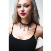 3591 1 cerny choker nahrdelnik s drahokami