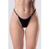 9026 all black bikini bottom front view