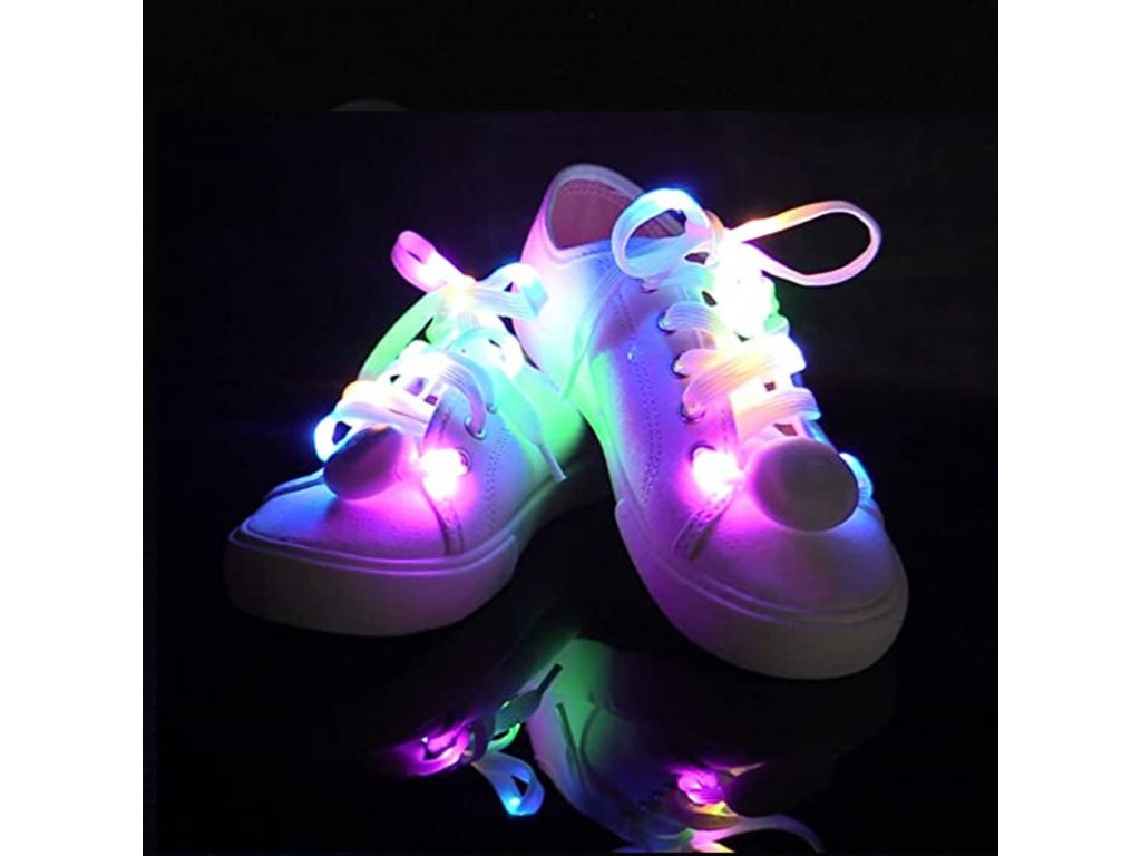 LUMINOUS shoelaces | White multicolor