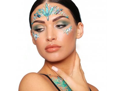 FJGPK107 Iridescent Mermaid samolepici kaminky na tvar