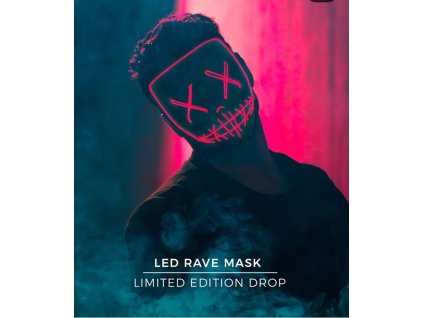 rave mask red party