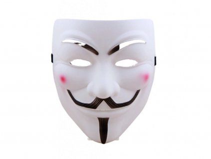 Maska Anonymous Vendeta | Bílá
