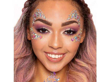 Self-adhesive rhinestones on the face | Sugar Kiss