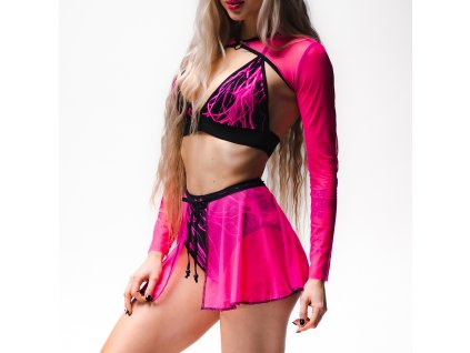 RAVESAURUS Neón set Talla L