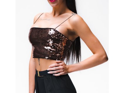 Gold Sequin Women's Top | GLARE