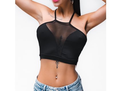 Crop top noir femme | Unity