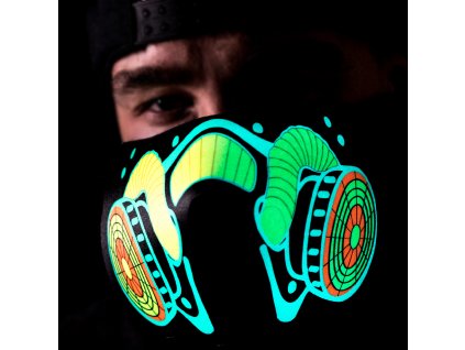 377 rave maska respirator v2 zvukove senzitivni