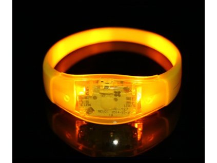 Light-up bracelet that responds to sound | Yellow