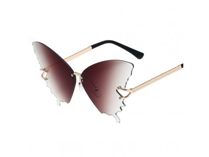 Lunettes de fête BIG BUTTERFLY | Marron
