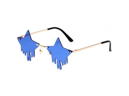 Lunettes de fête STARS | Bleu foncé