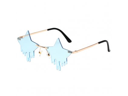 Gafas de fiesta STARS | Azul claro