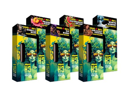 6x mix Heavens Haze výhodné balenie cartridge mix HHCP náplňou 1ml