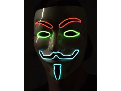 734 2 svitici maska anonymous vendeta multicolor