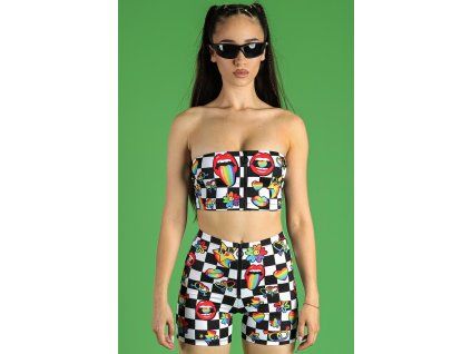 9086 pride stickerbomb front zip tube top front view