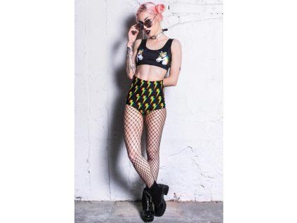 9095 1 devil walking unicorn crop top
