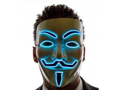 89 anonymous vendeta led maska modra