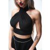 Černý dámský crop top | Cross