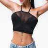 Černý dámský crop top | Unity