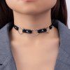 Colier choker negru | Heart