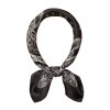 UNISEX black scarf | Cashmere pattern
