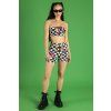 9080 1 pride stickerbomb front zip biker shorts full view