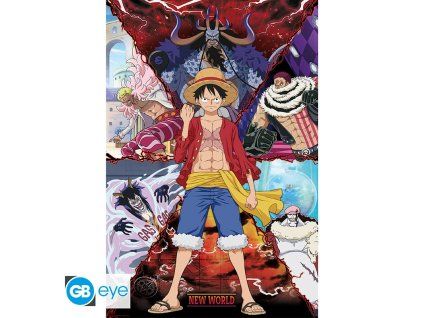 one piece luffy vs new world poszter raving store