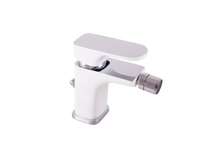 YUKON - Bidetová baterie s výpustí, Bílá/Chrom YU145.0KCB, RAV Slezák (Barva bílá/chrom, Rozměr 3,8")