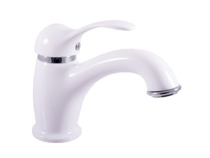 LABE - Umyvadlová baterie bez výpusti, Bílá/Chrom L026.0BC, RAV Slezák (Barva bílá/chrom, Rozměr 3,8")