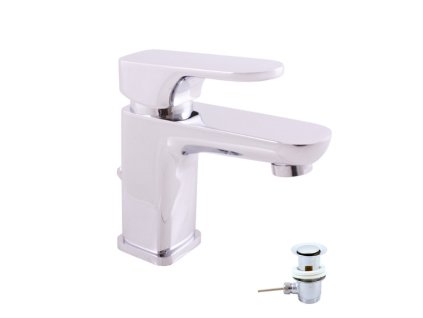 YUKON - Umyvadlová baterie s výpustí, Chrom YU127.0K, RAV Slezák (Barva Chrom, Rozměr 3,8")