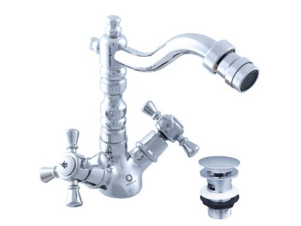 MORAVA RETRO - Bidetová baterie s výpustí, Chrom MK321.0/9, RAV Slezák (Barva Chrom, Rozměr 3,8")