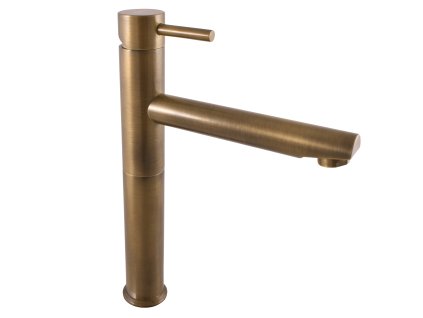 SEINA - Umyvadlová vysoká baterie bez výpusti, Stará mosaz (Bronz) SE930.0SM, RAV Slezák (Barva Stará mosaz (Bronz), Rozměr 3,8")
