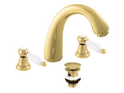 mk533 0z morava retro zlata umyvadlova baterie